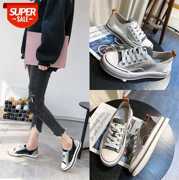 

little white shoes, trendy board flat women's korean version, all-match student leisure #9u9w