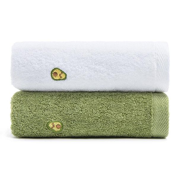 

towel t034a beautiful green white cotton avocado pattern el hair face