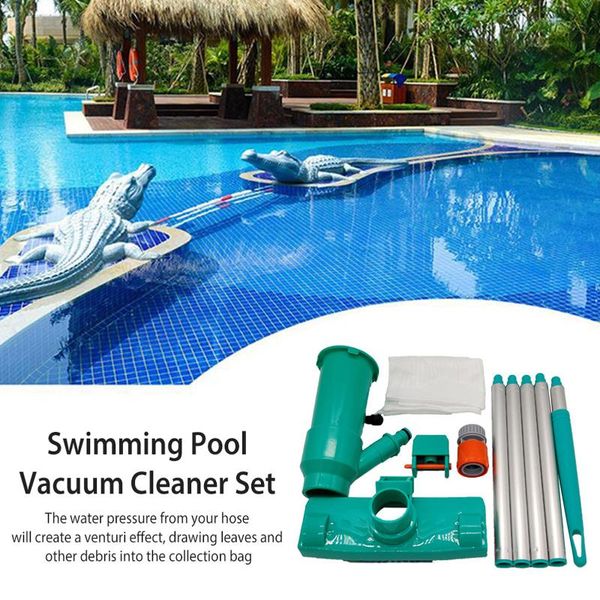 

pool vacuum cleaner jet brush cleaning tool with suction head disinfect for swimming pond fountain tub & accessories