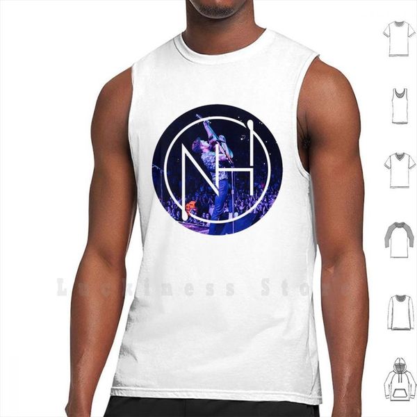 

niall stage crowd logo tank vest 100% cotton horan solo, White;black