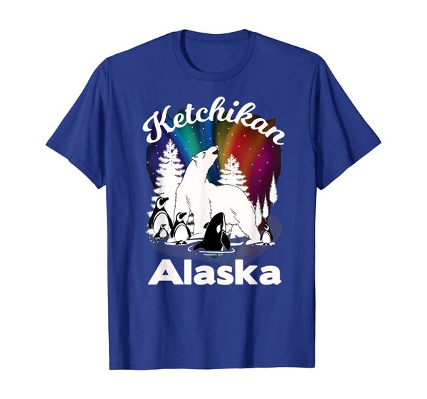 

Ketchikan Alaska Aurora Borealis Bear Orca Souvenir T-Shirt, Mainly pictures
