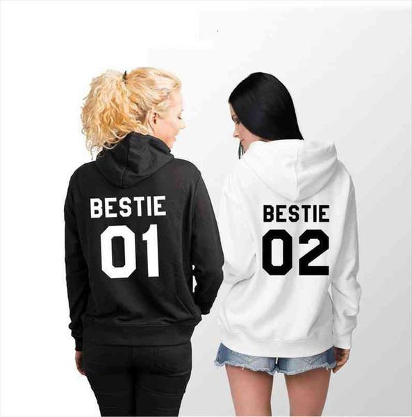 

e 01 02 bff women sweatshirt friend long sleeve clothing, Black
