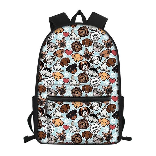 

school bags whereisart puppy dog pattern backpack for girls boys students satchel bag children orthopedic backpacks mochila infantil