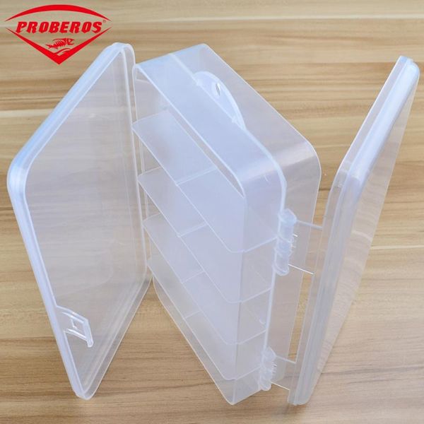 

fishing accessories multifunctional lure tackle hooks spoons storage box transparent plastic gear