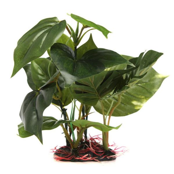 

tropical home non-toxic artificial plant fish tank fake leaf landscaping aquarium decor ornament underwater simulation lifelike decorative f