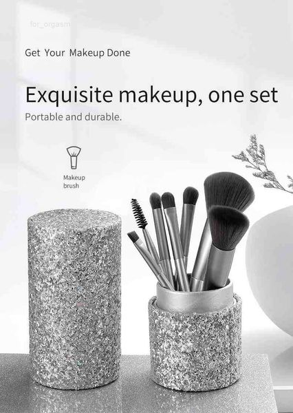 

2022makeup xinyan brush beginner set blush eyeshadow concealer lip cosmetics make up with shiny case powder foundation beauty tools q0522
