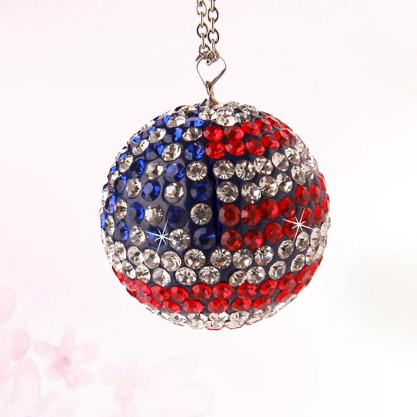 

rhinestone car hanging pendant interior ornament creative auto accessories for decor use (us flag) decorations