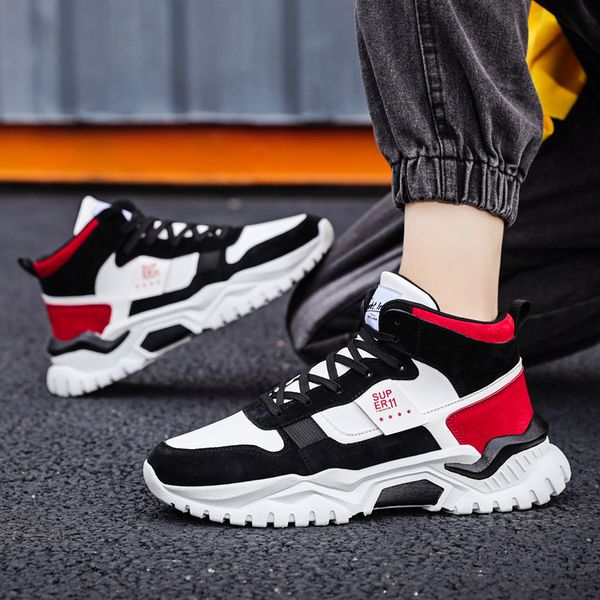 

cold sticky high-shoes canvas shoes daddy sports high-breathable lightweight daddy shoes hard-wearing running