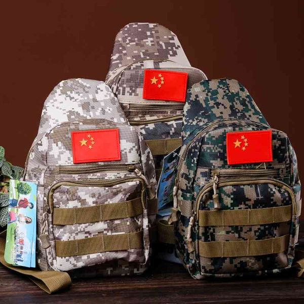

new men's canvas waist bag camouflage tactical multifunctional satchel chest