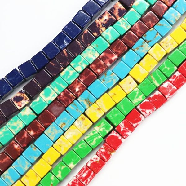 

other huanhuan jewelry charms cube natural stone bead 8mm multicolor imperial emperor loose beads for jewellery making 15inch b3258