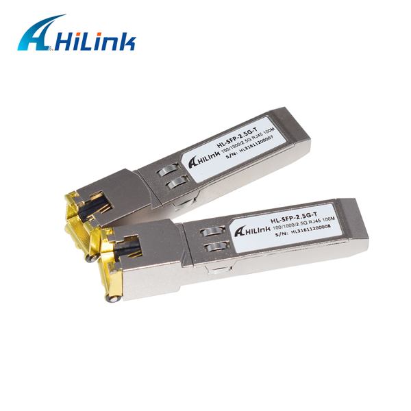 

fiber optic equipment 2.5gbase-t/1000base-t/100base-t copper sfp rj45 100m cat5e