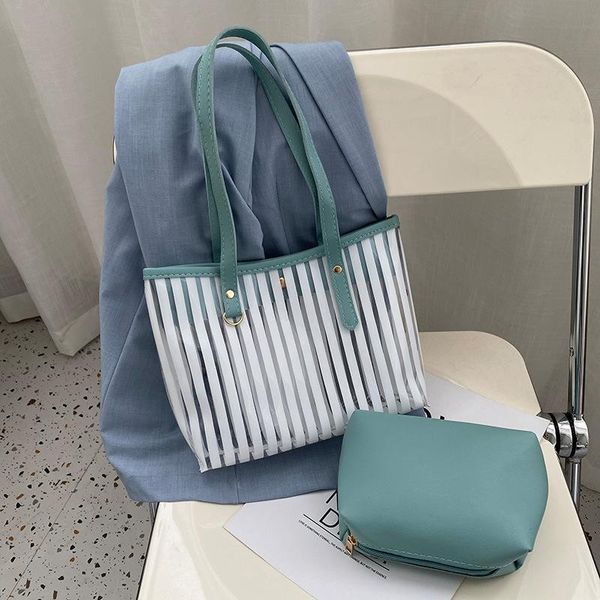 

evening bags transparent underarm bag tote for women shoulder clear purses handbags jelly pu fashion cute student female messenger phone
