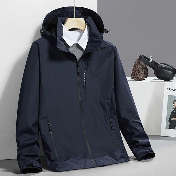 

stormsuit men's windproof waterproof outdoor windbreaker spring and autumn thin coat couple single layer mountaineering suit women&#039, Blue;black