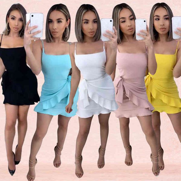 

casual dresses product 2022 fashion sling dr's 3528, Black;gray