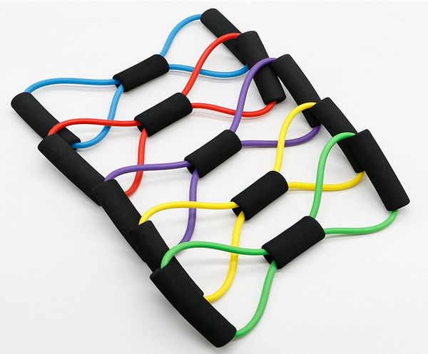

resistance bands latex 8-character pull rope eight-character device for girls chest expander yoga pilates supply