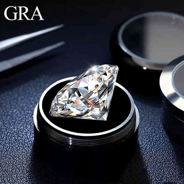 0,1ct a 8ct d cor vvs1 redondo forma moissanite pedras de corte brilhante passagem de diamante solto pedras preciosas para mulheres jóias jóias