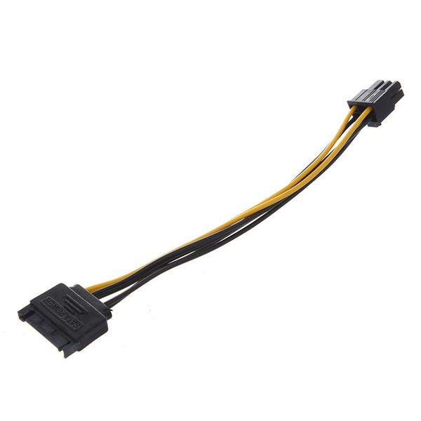 

party decoration pc 15 pins male to atx 6 pin female power cable converter 7.9"