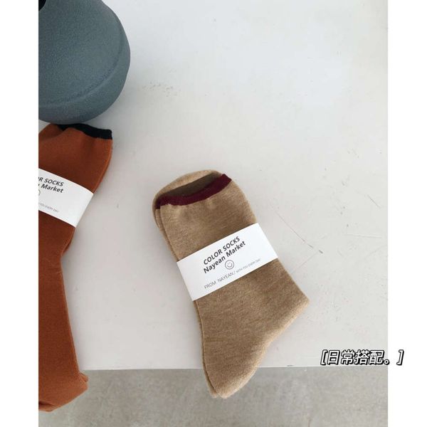 

nanye autumn winter plush thickened cashmere wool color contrast middle matching, Black;white