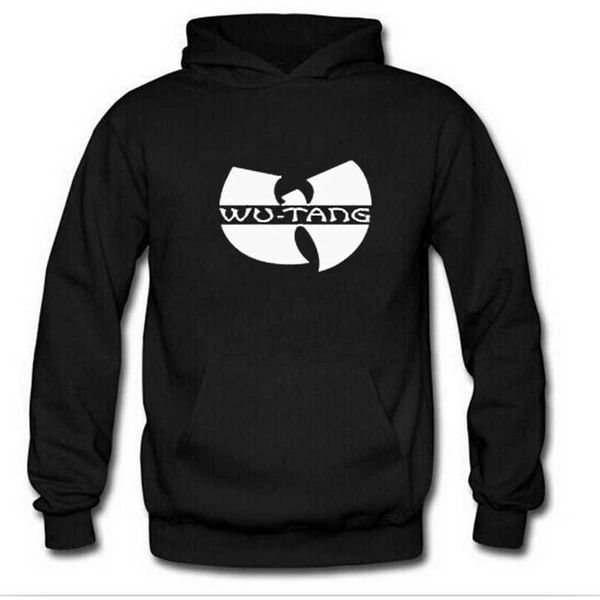 

men's autumn and winter european hip hop wu tang clan wudang hoodie, Black
