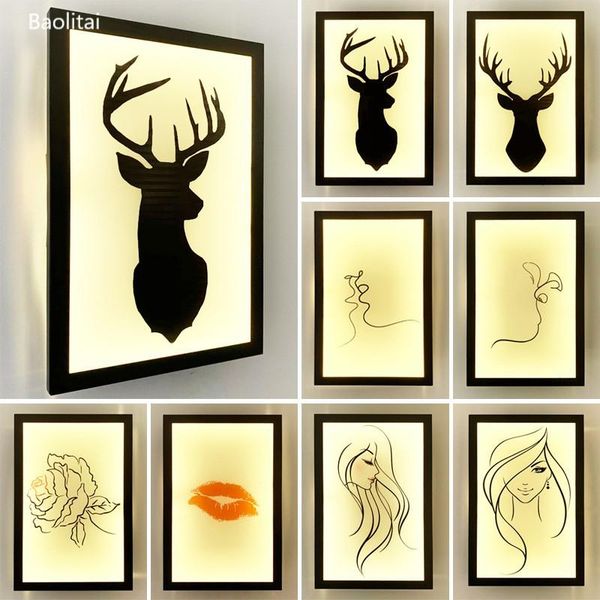 

wall lamp modern nordic mural led for home decoration bedroom bedside livingroom corridor aisle creativity personality art light