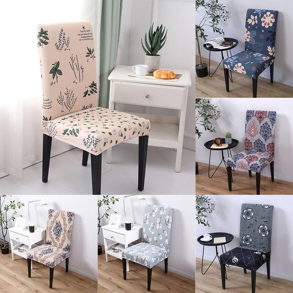 

chair covers fabric cover for dining room chairs spandex elastic stretch party kitchen 6 colors