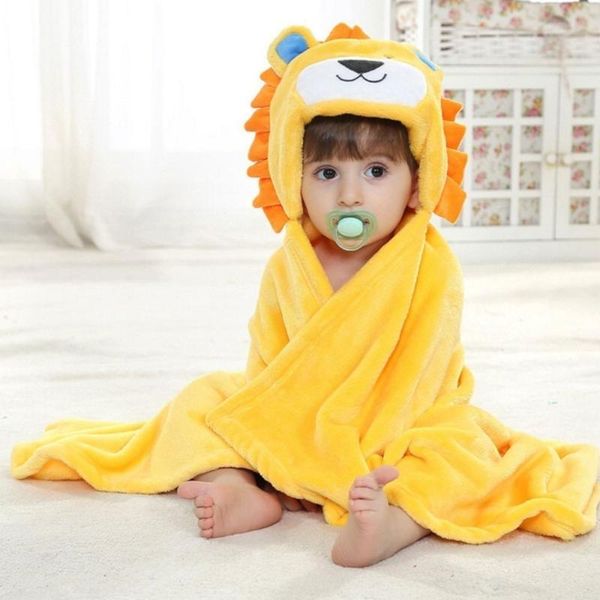 

towels & robes baby bath towel square hooded bathrobes born blankets cartoon robe infant shawl washcloth kids beach