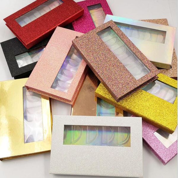 

eyebrow tools & stencils 10box packing box for eyelash blank eyelashes package paper clear tray diy flash