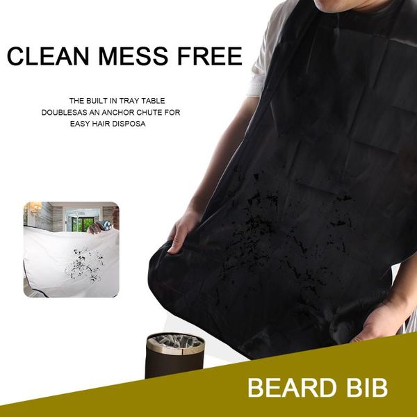 

aprons man bathroom apron male black beard hair shave care clean bibs shaving