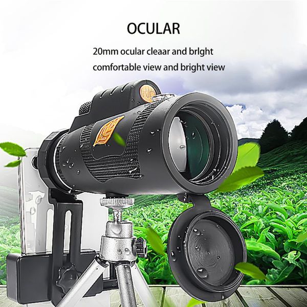 

telescope & binoculars 12x50 powerful monocular pocket optional zoom scope with smart phone holder suitable for hiking camping accessories