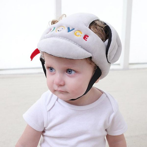 

caps & hats baby anti-fall head protection cap toddler anti-collision hat shatter-resistant child safety helmet headgear gray, Yellow