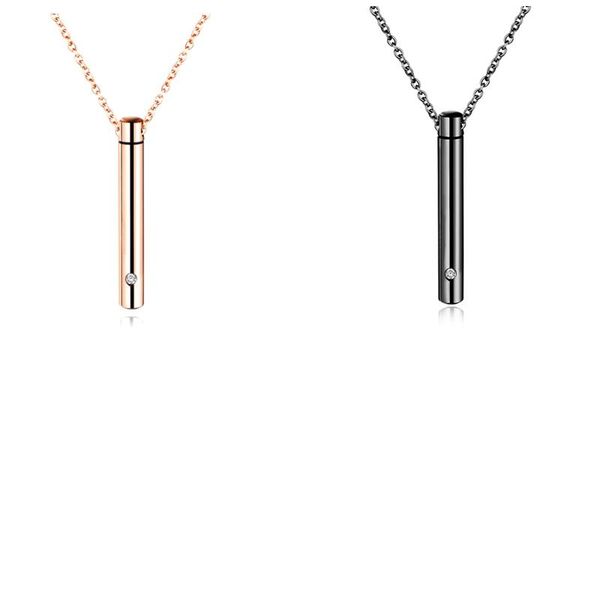 

empty cremation urn pendant crystal perfume bottles necklace necklaces, Silver