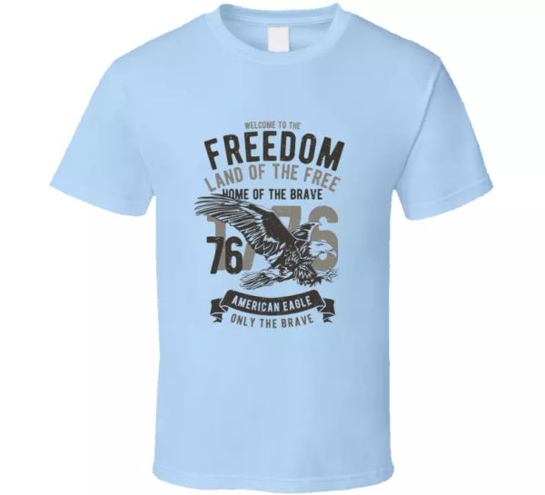 

american eagle welcome to the om short sleeve men's t-shirts gift new, White;black