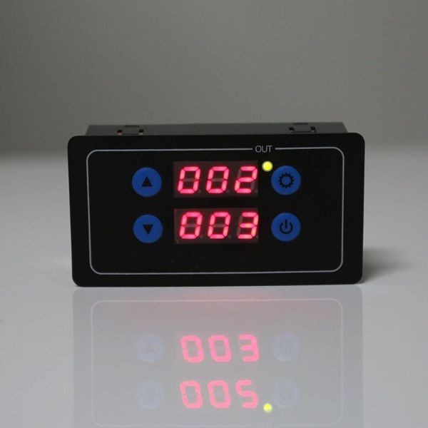 0,1 s-999 h Countdown-Timer, programmierbares Zyklussteuermodul, Zeitrelais, Dual-Display, 5 V/12 V/220 V Timer