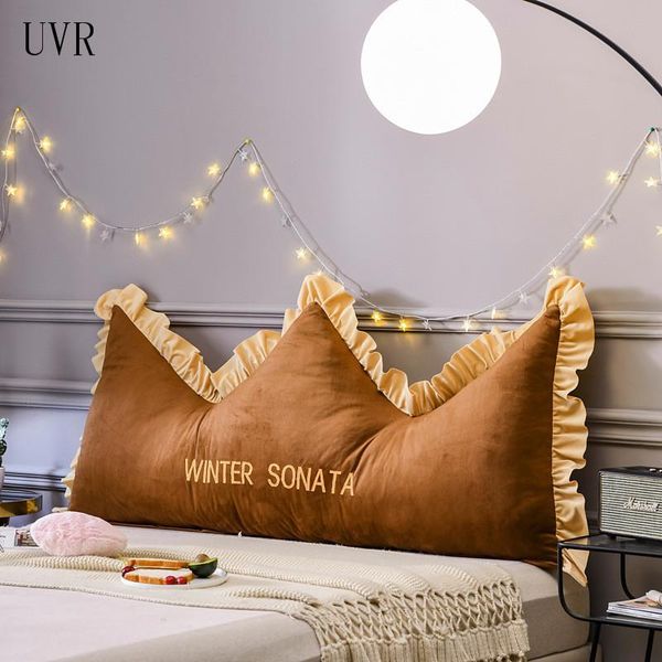 

pillow uvr crystal velvet large backrest for family sofa waist cozy tatami super soft bed