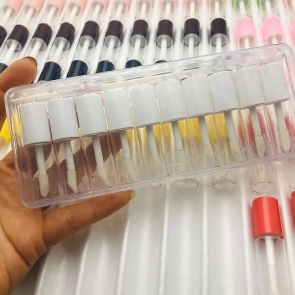 

storage bottles & jars 10/50/100pcs 3ml empty lip gloss tubes glaze container mini sample vials cosmetic packing bottle