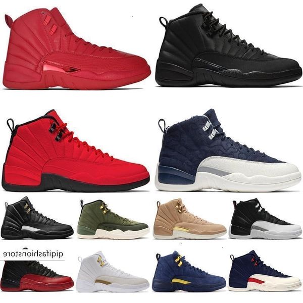 

with 12 12s gym red wntr cny basketball shoes men cherry playoff taxi retro the master black nylon sports sneakers