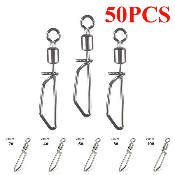 

fishing hook connector stainless steel snap fishhook lure swivels tackle hooked swivel accessories hooks