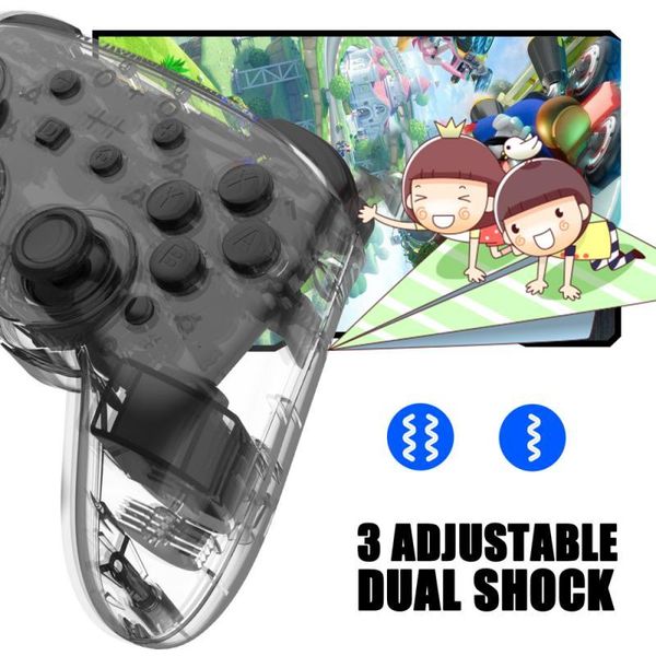 

game controllers & joysticks wireless switch controller gamepad with somatosensory 6-axis gyro turbo bluetooth-compatible dual vibration mot