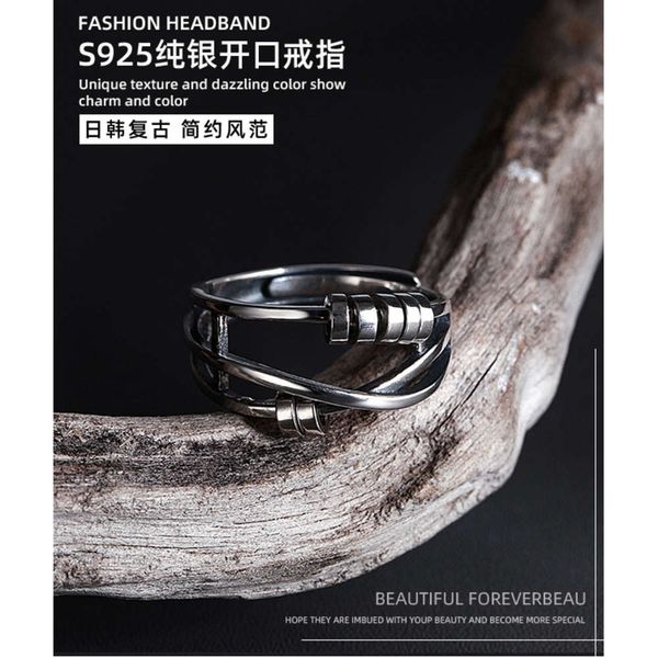 

s925 fortune ring sterling silver women's