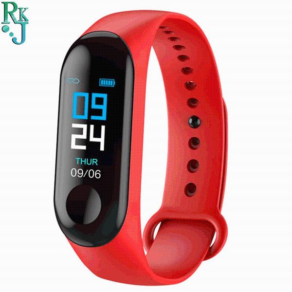 

smart wristbands color screen heart rate, blood pressure, sleep monitoring, step counter information reminder gift m3plus bracelet watch