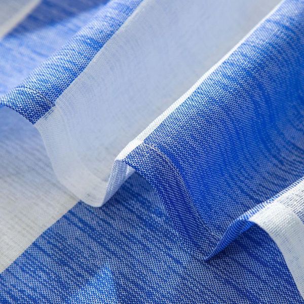 

blue and white stripes curtain delicate star creative shading cloth window drop simple for home bedroom li & drapes