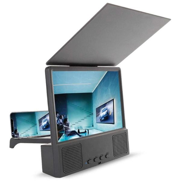 

cell phone mounts & holders mobile 3d screen video magnifier folding curved enlarged hd movie amplifying projector stand bracket with speake