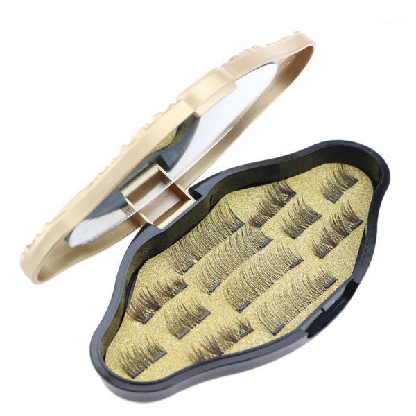 

3d mink makeup magnetic eyelashes magnet false lashes dual triple eye ultra thin reusable make up eyela1