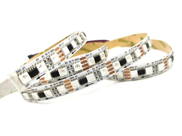 

strips 5m 96leds/32pixes/m ws2818 led strip smd rgb pixel dc12v digital flexible tape lamp white pcb ip20/ip65/ip67