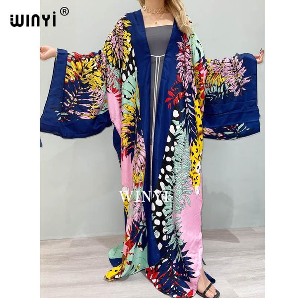 

women's swimwear sukienka autumn 2021 winyi women cardigan loose long dress cocktail party boho maxi african holiday batwing sleeve kim, White;black