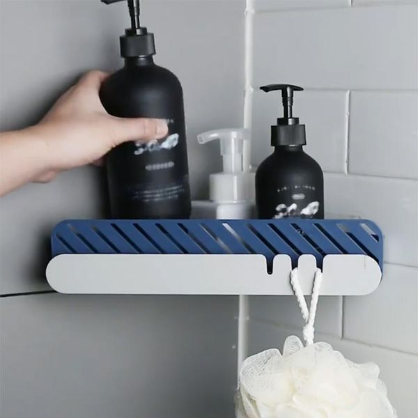 

bathroom shelves triangle shelf storage shower shampoo kitchen box