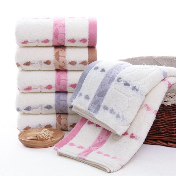 

towel [2pcs] style pure cotton fiber cleansing bathing water-absorbing soft high-quality fabric for men women