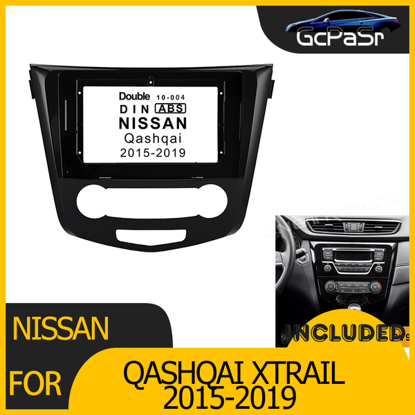 

car video 2/1din radio player dvd frame audio fitting adaptor dash trim facia panel 10 inch for qashqai xtrail 2021-2021 double