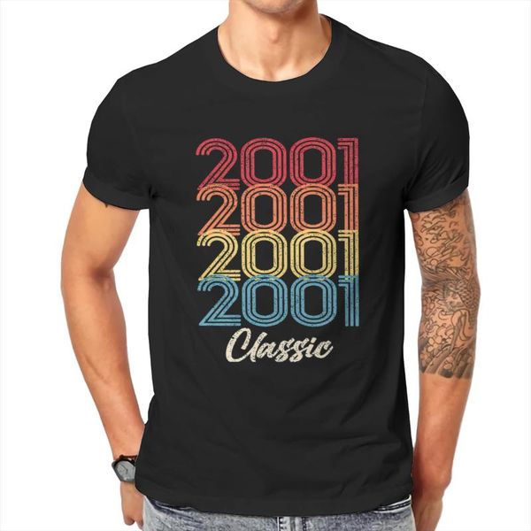 

men's t-shirts 2021 summer t-shirt 2001 classic retro print hip-hop street o-neck short-sleeved cotton high-quality casual loose cool t, White;black