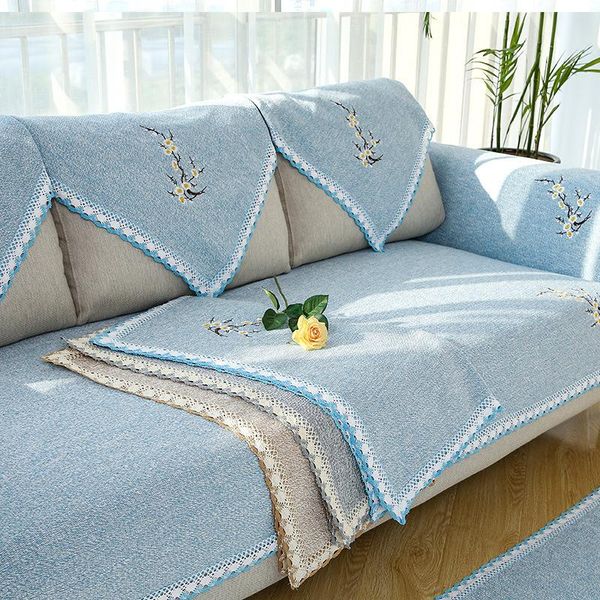 

chair covers modern cotton art sofa cushion simple combination four corners universal non-slip anti-dirty soft for living room